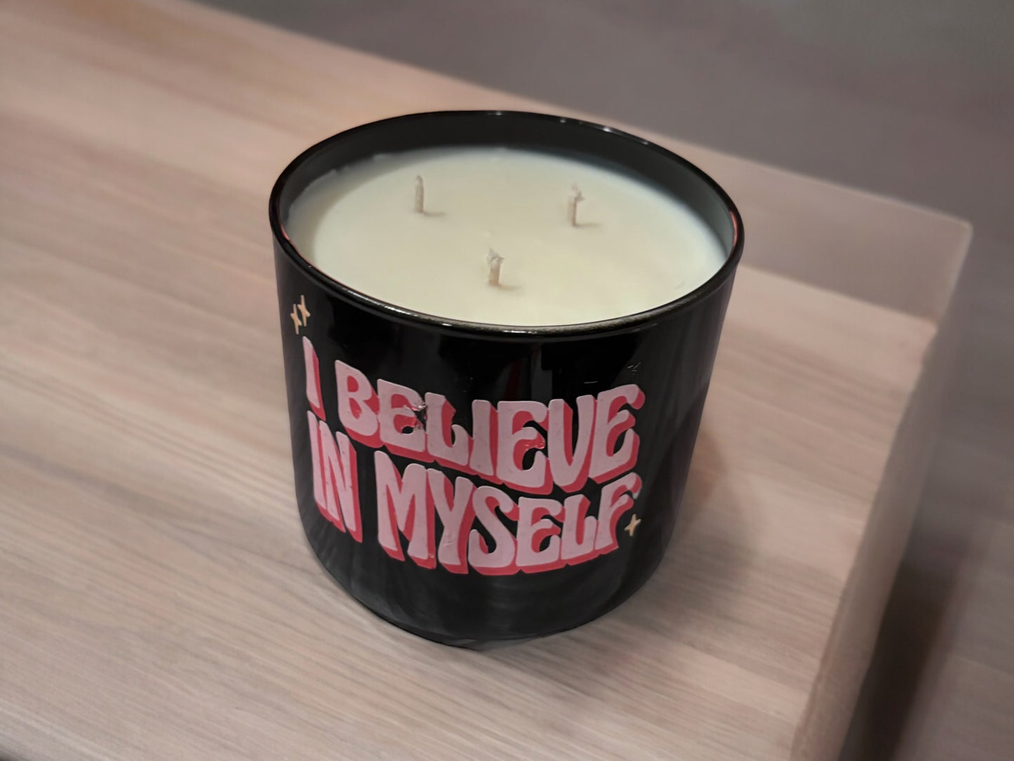 I Believe in Myself - Affirmation 3-Wick Soy Wax Scented Candle