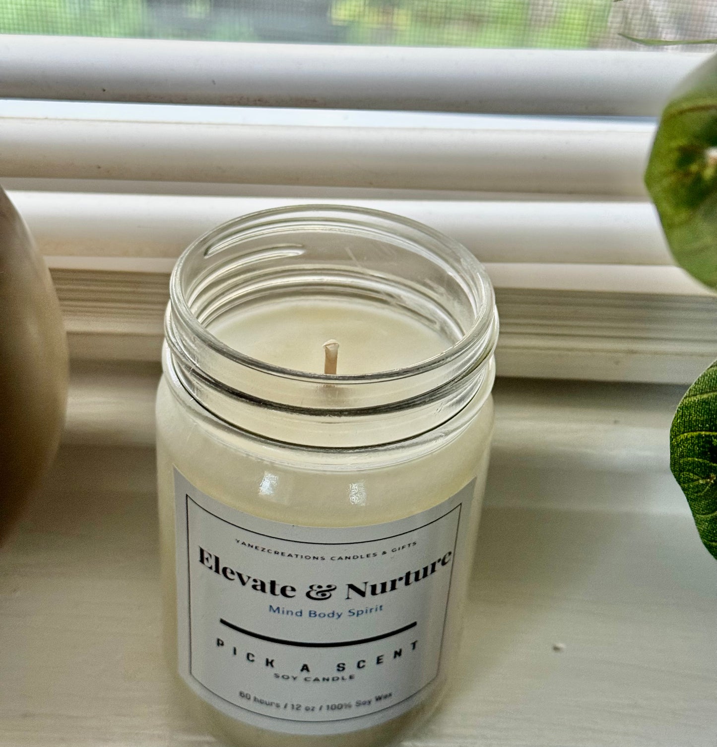 Hand-Poured Soy Wax Mason Jar Candle | 12 oz | 70+ Hour Burn Time