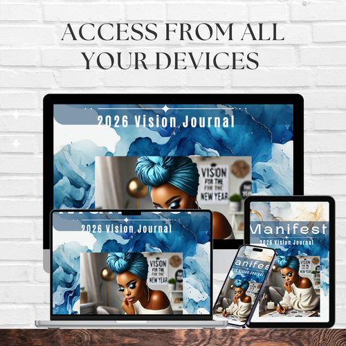 2026 Digital Vision Board Planner/Editable Canva Template/ undated/ Printable/ GoodNotes