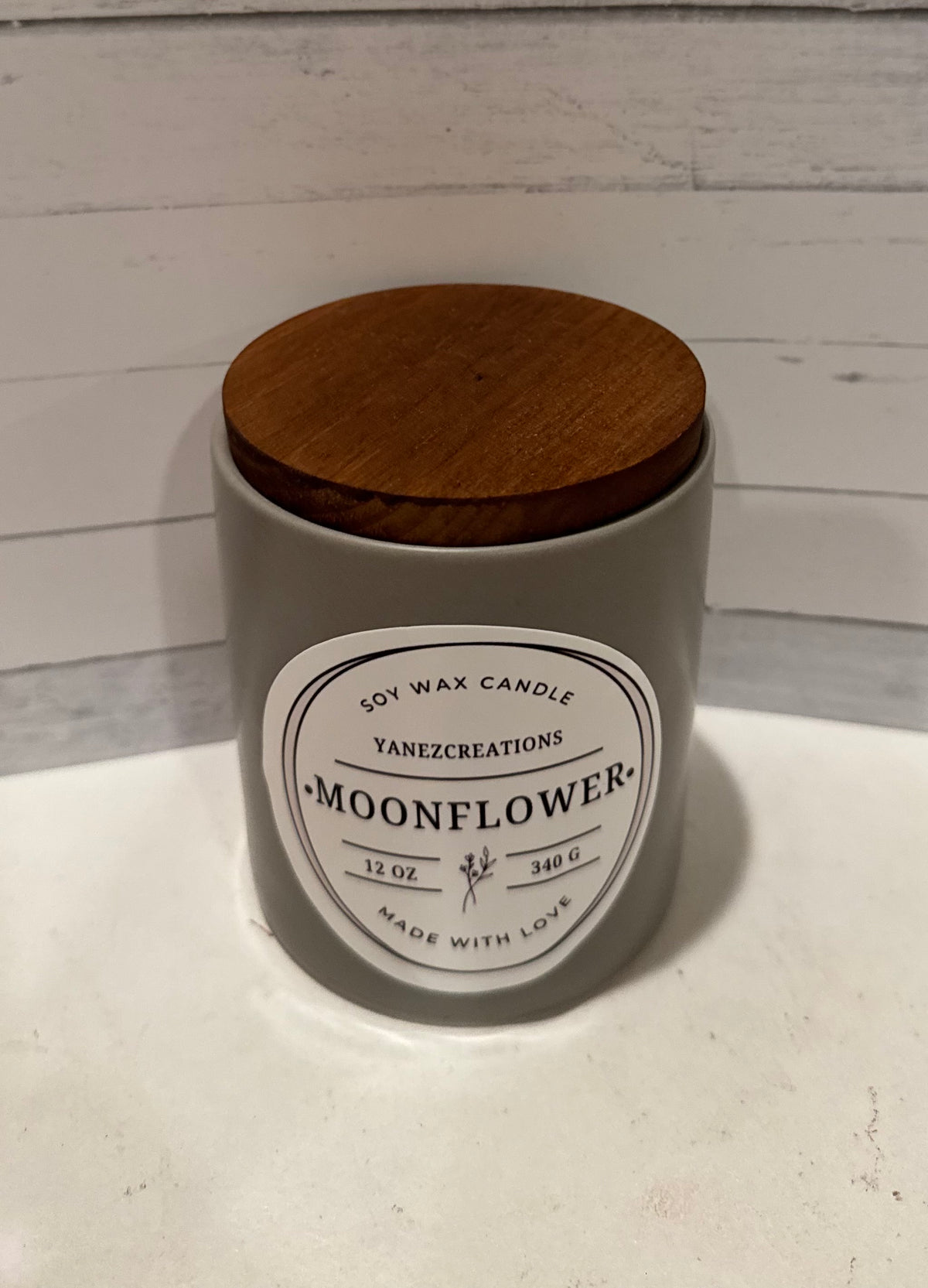Moonflower Nectar Soy Candle | Stone Ceramic Tumbler Candle | Luxury Home Fragrance | Floral Scented Candle | Modern Home Decor Gift