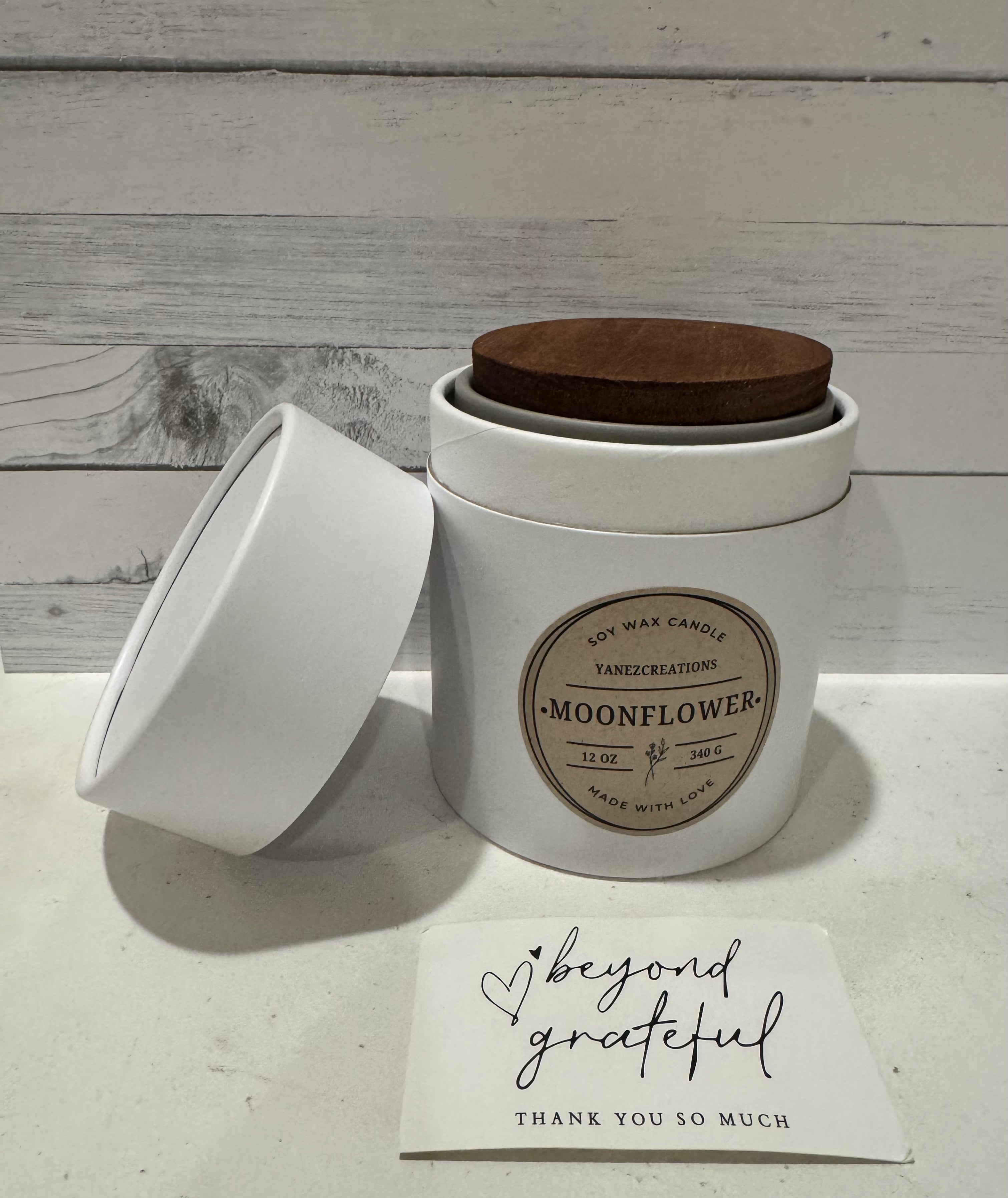Moonflower Nectar Soy Candle | Stone Ceramic Tumbler Candle | Luxury Home Fragrance | Floral Scented Candle | Modern Home Decor Gift