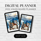 2025 Digital Vision Board Planner/Editable Canva Template/ undated/ Printable/ GoodNotes