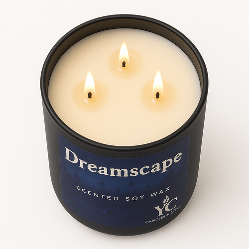 Dreamscape 3-wick Soy Wax Candle / Lavender & White Sage / Relaxation & Meditation