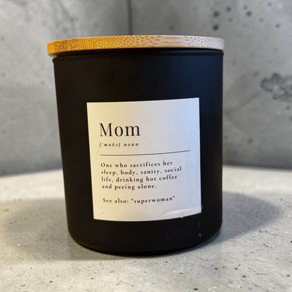 Mom Definition Candle – Funny Gift for Moms | Soy Wax Candle